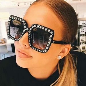 Oversized Blinged sunglasses